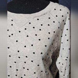 NWT Jane & Delancey Tiny Hearts Knit Pullover Plus Size 1X